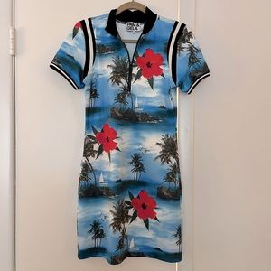Super cute Scuba mini shirt dress